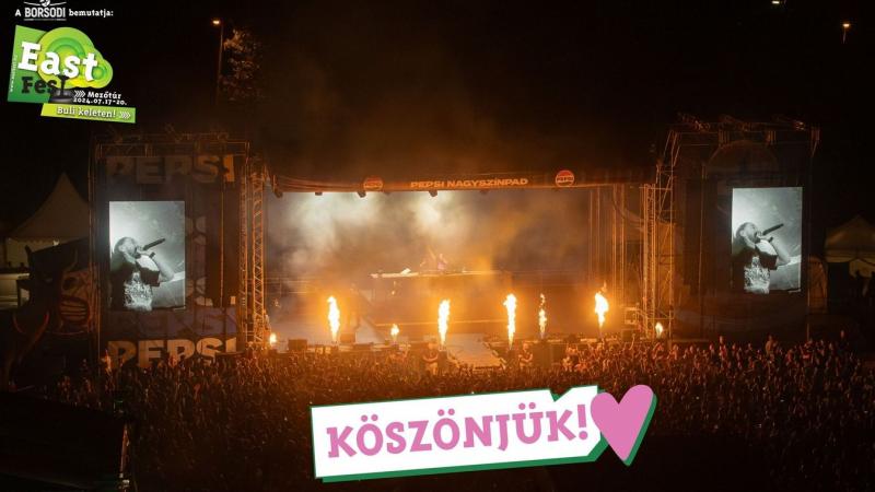 Friss hírek futottak be a mezőtúri East Fest környékéről: a szervezők izgalmas és örömteli újdonságokat osztottak meg a közönséggel.