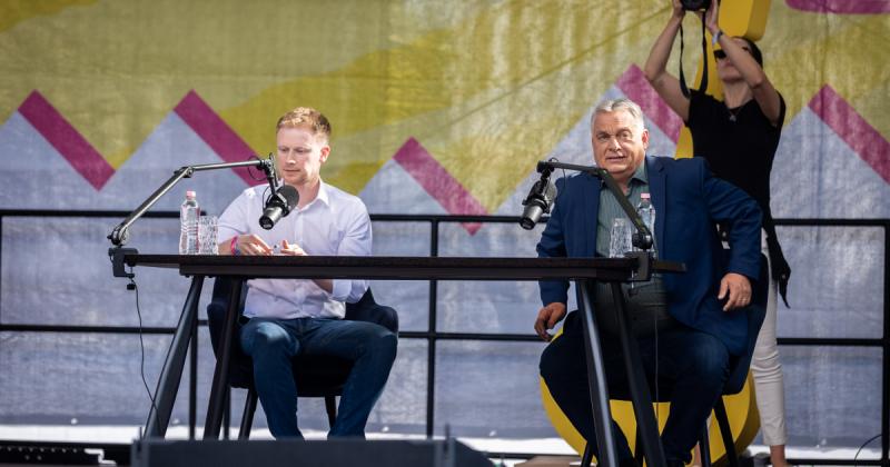 Orbán Viktor Azahriah-ról: Van egy dal, amit gyakran hallgatok tőle, és ez a „rampampampampam” ritmusú szám, ami igazán megfogott.